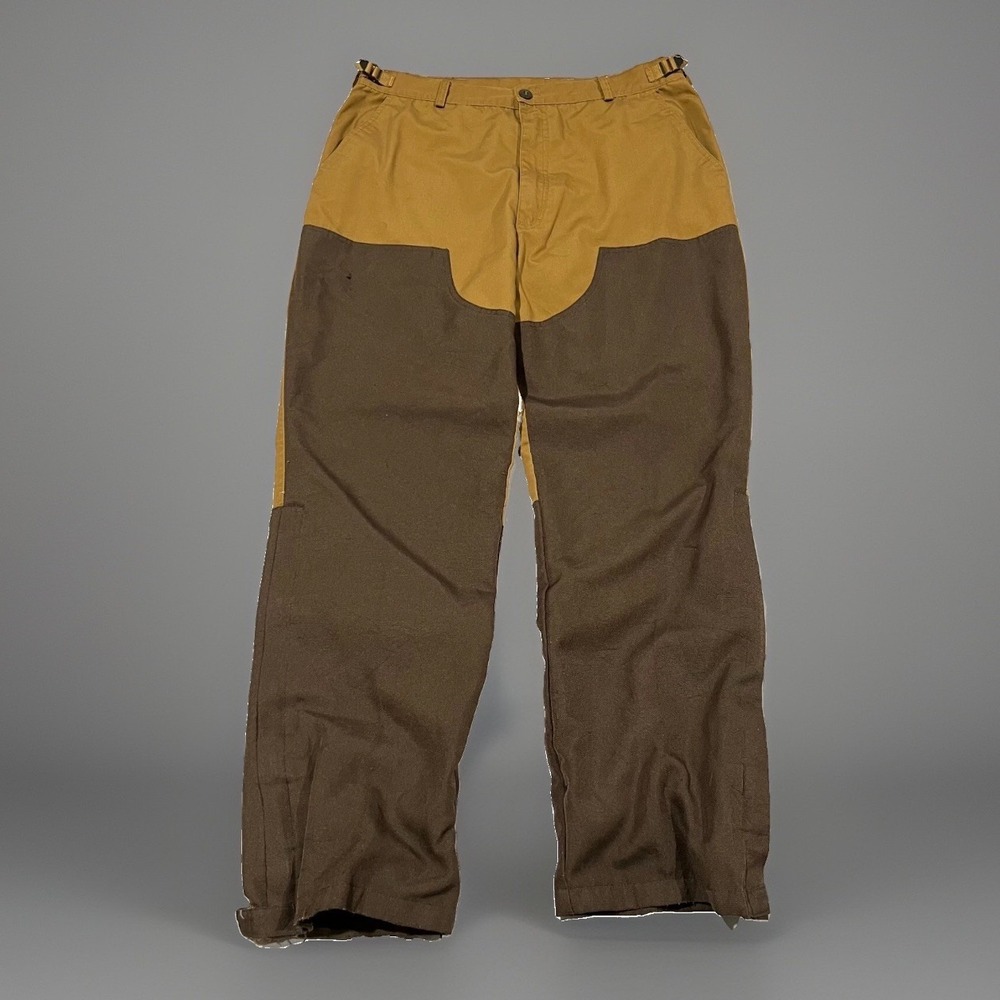 Master Sportsman Mens Brown Canvas Hunting Fieldwear Reinforced Pants 34x30